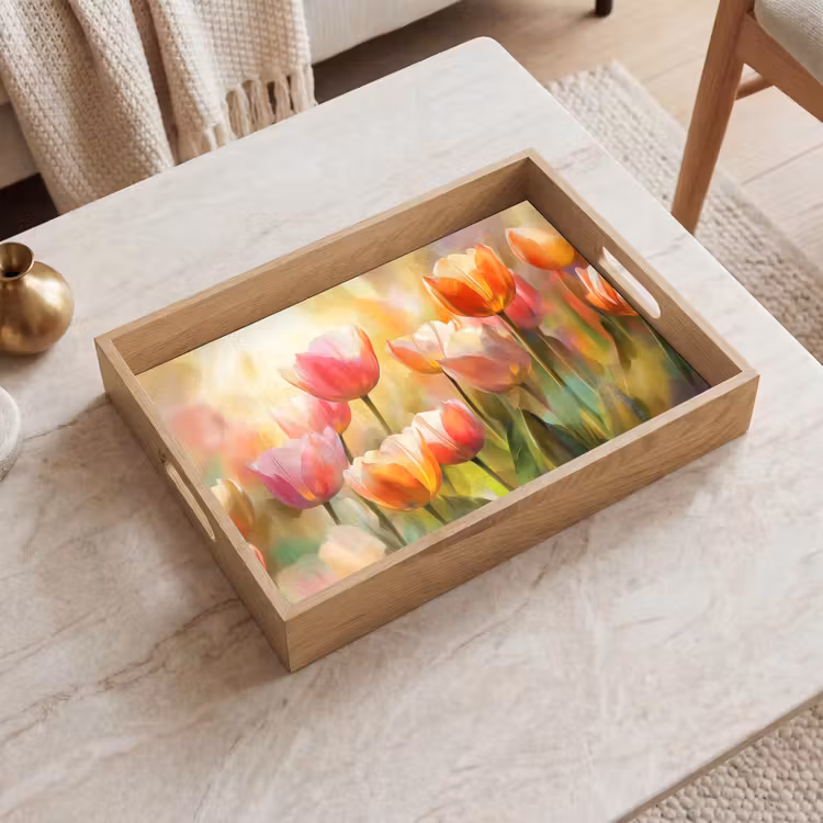 Tablett - Tulpen - Märchenhaft - Farbenfroh — 2