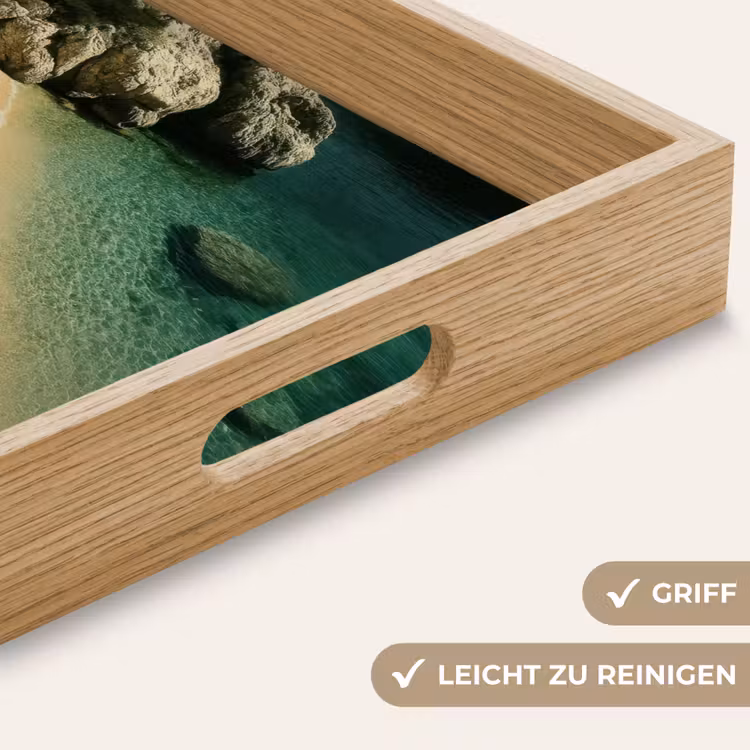 Tablett - Strandbetten - Meer - Steine - Bucht — 8