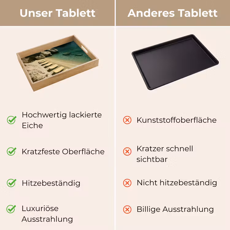 Tablett - Strandbetten - Meer - Steine - Bucht — 9
