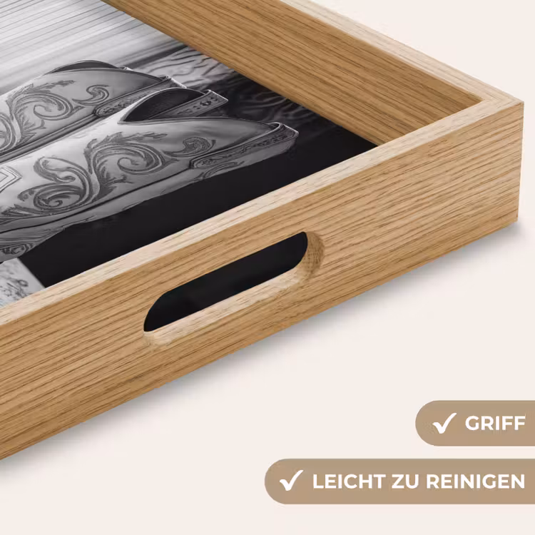 Tablett - Wein - Cowboystiefel - Fensterlicht - Weiß — 8
