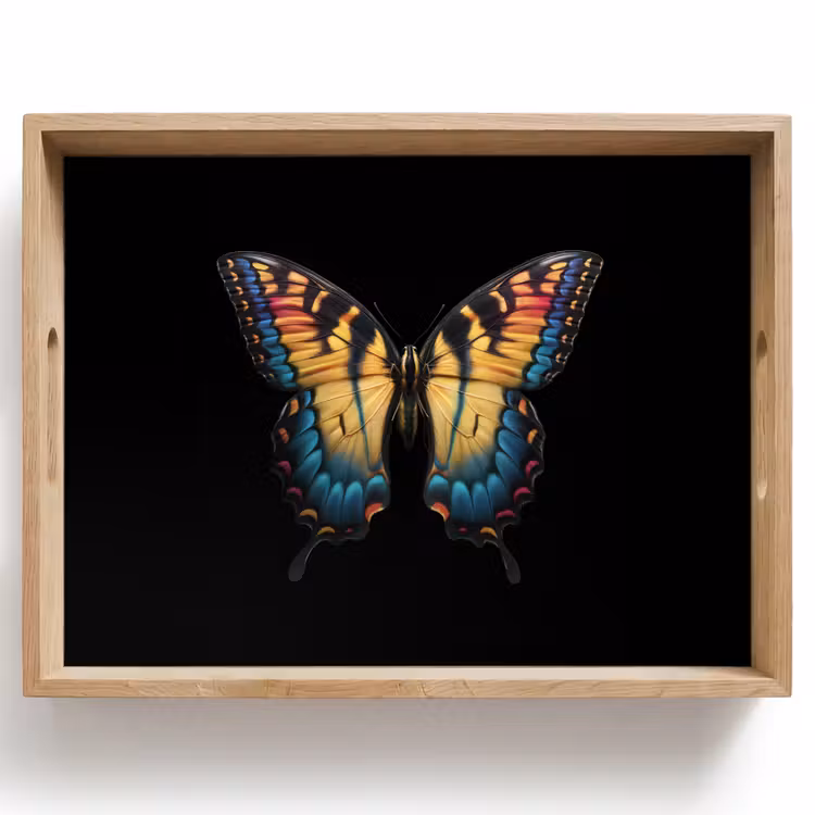 Tablett - Schmetterling - Bunt - Verspielt — 1