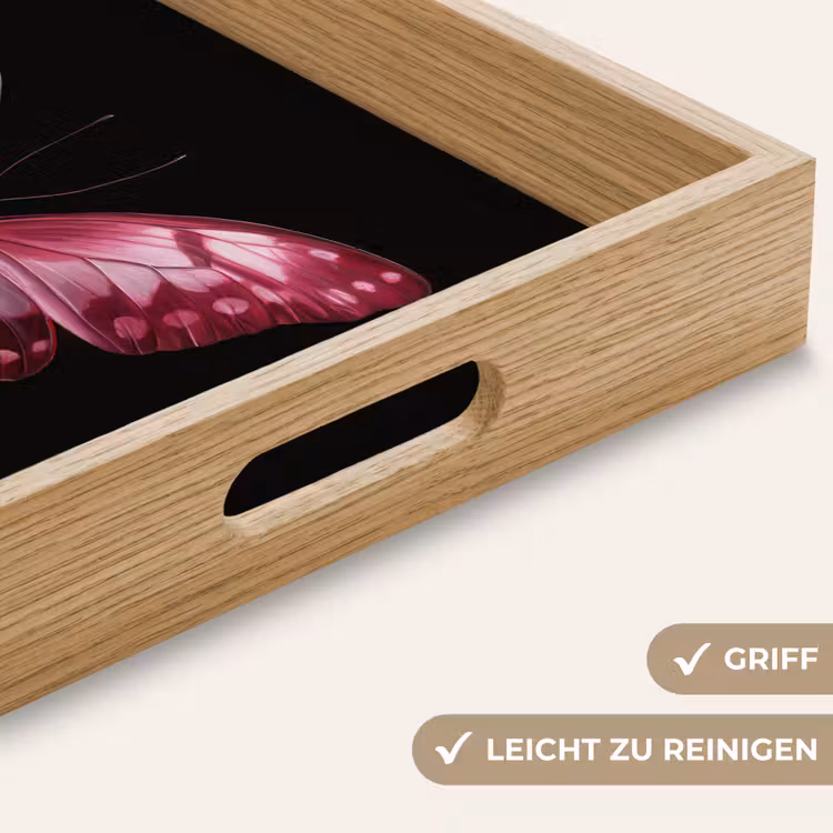 Tablett - Schmetterling - Fuchsia - Grafik — 8
