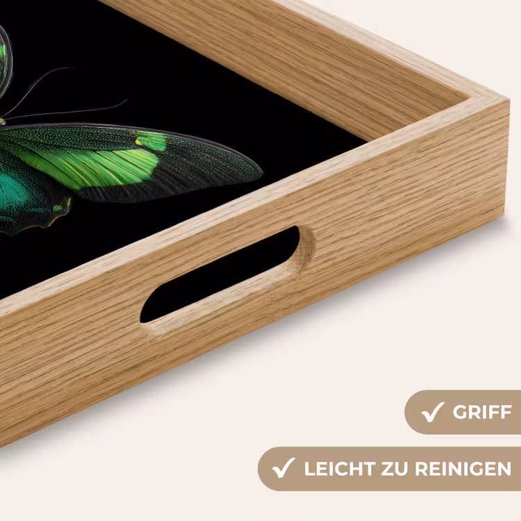 Tablett - Schmetterling - Grün - Blickfang — 8