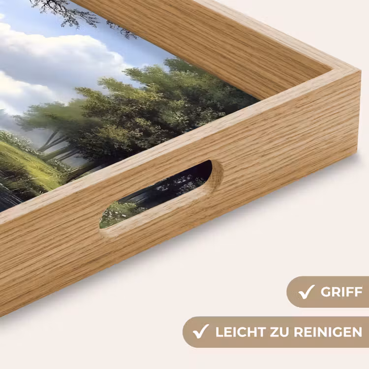 Tablett - Sandiger Weg - Grüne Landschaft - Wasser — 8