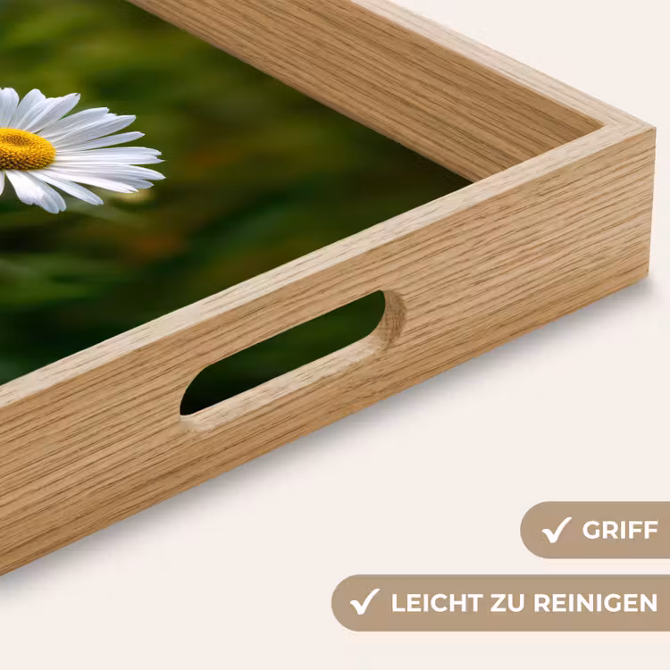Tablett - Weiß - Gänseblümchen - Blume - Gras — 8