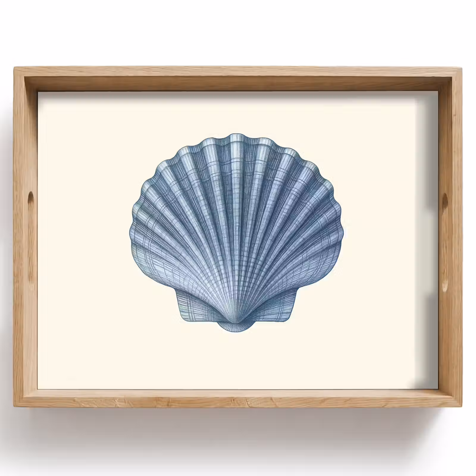 Tablett - Rippung - Blau - Schale — 1