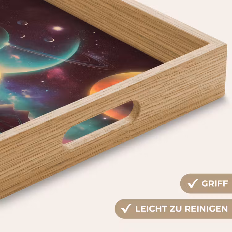 Tablett - Planeten - Neon - Berglandschaft - Sonne — 8