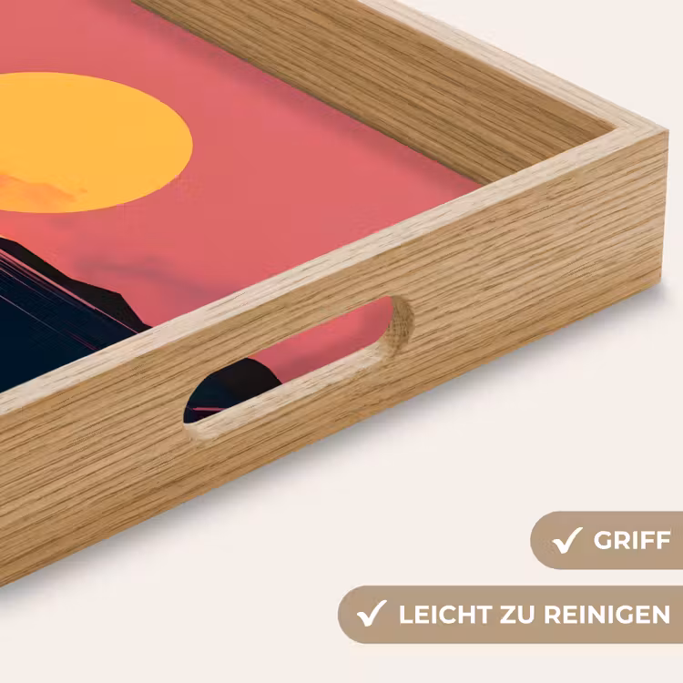 Tablett - Sonne - Gelb - Berge - Wasser — 8