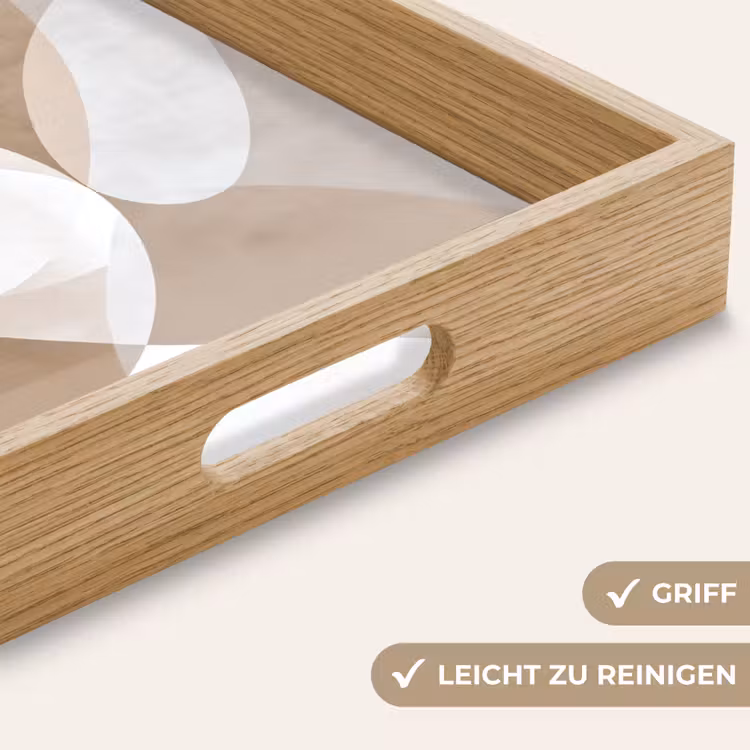 Tablett - Ovale Formen - Transparent - Weicher Übergang — 8