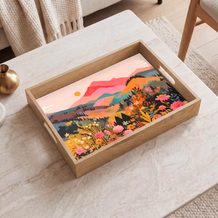 Tablett - Sonnenuntergang - Bergtal - Kontrast — 2