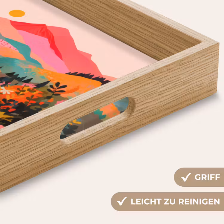 Tablett - Sonnenuntergang - Bergtal - Kontrast — 8