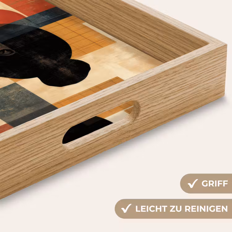 Tablett - Seitenansicht - Frau - Formen — 8