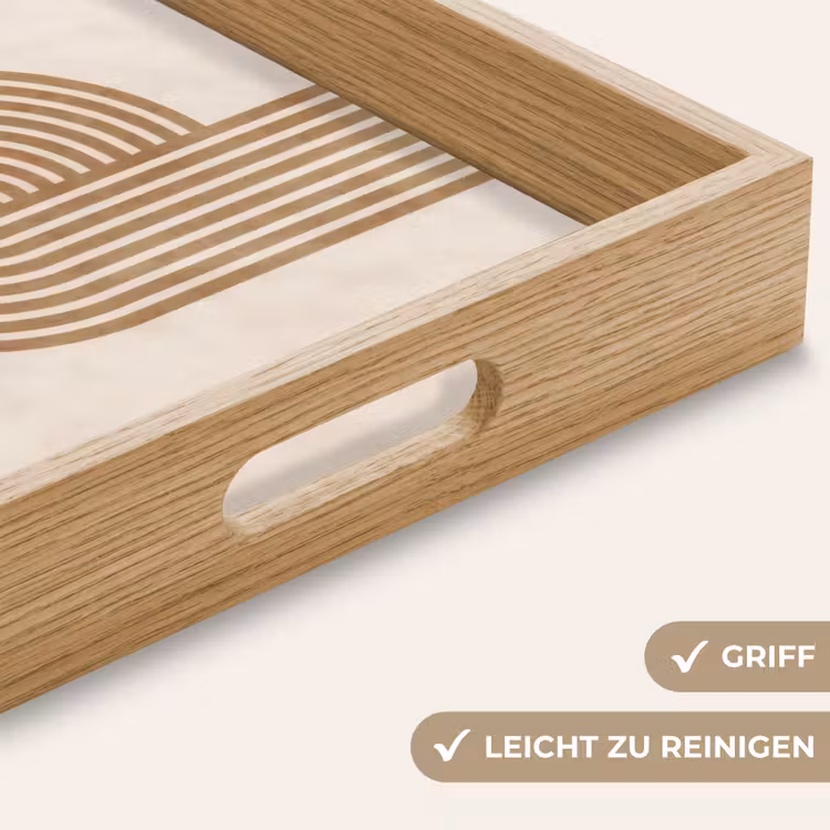Tablett - Symmetrische Biegung - kupferfarbig — 8