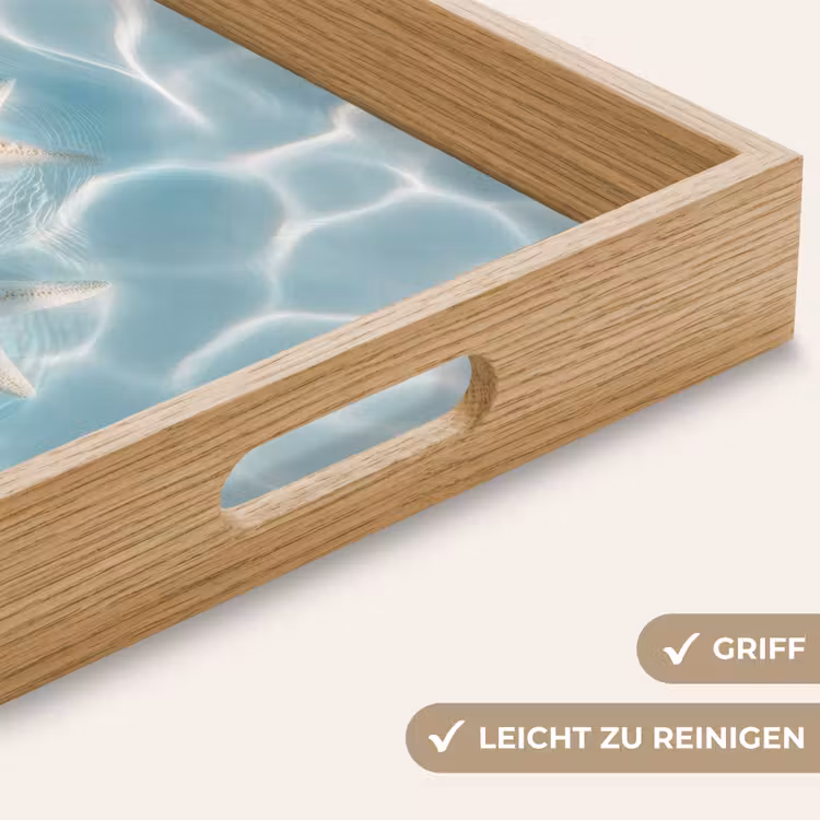 Tablett - Seesterne - Gewelltes Wasser - Beruhigend — 8