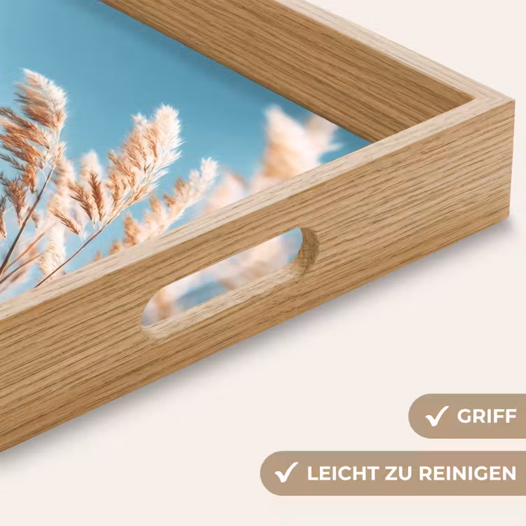Tablett - Ziergras - Wind - Hellbraun — 8