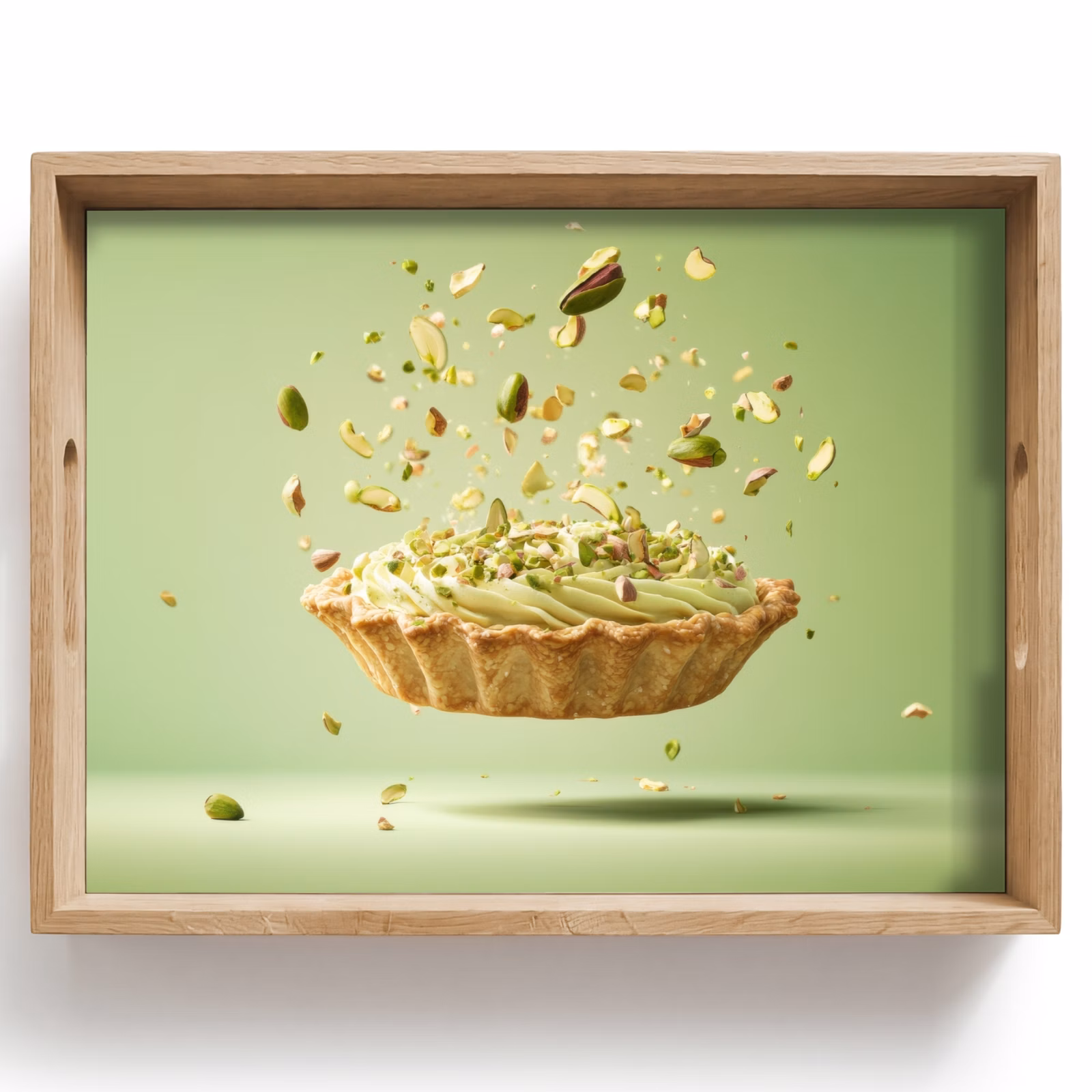 Tablett - Pistazie - Torte - Nüsse - Lebensmittel — 1