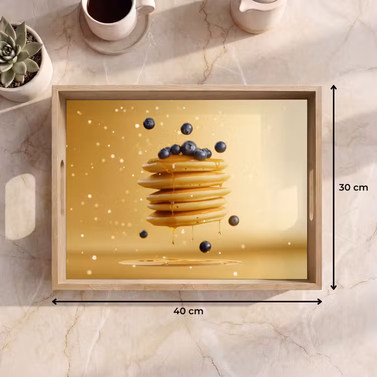 Tablett - Pfannkuchen - Lebensmittel - Honig - Gelb — 7