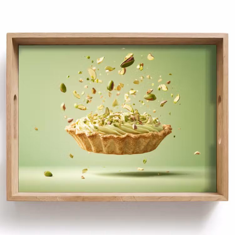 Tablett - Pistazie - Torte - Nüsse - Lebensmittel — 1