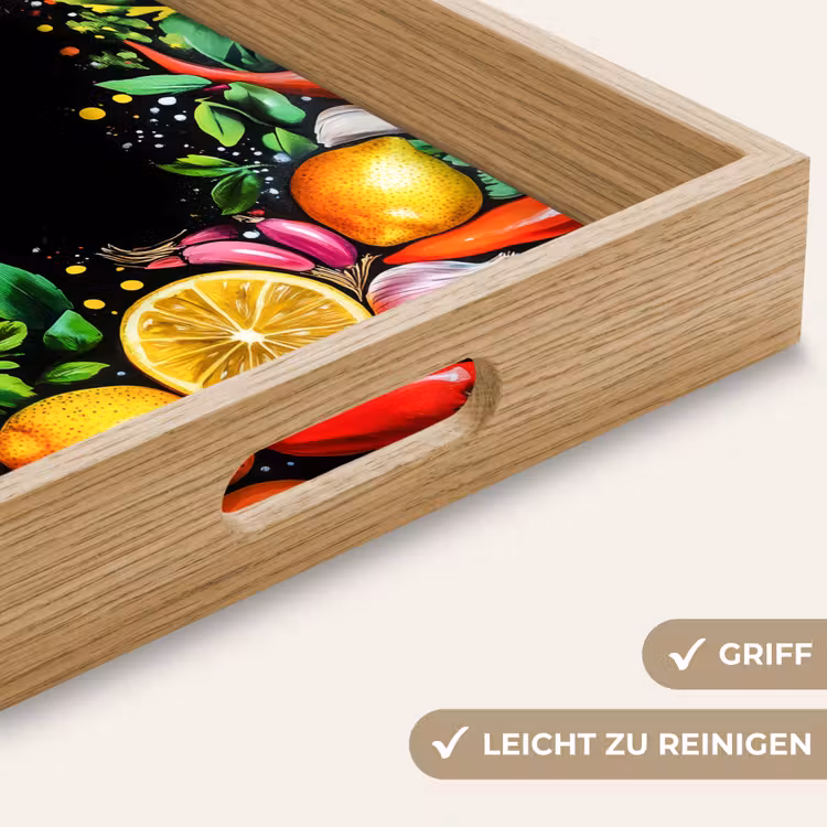 Tablett - Zitronen - Paprika - Kräuter - Graffiti - Farbe - Abstrakt — 8