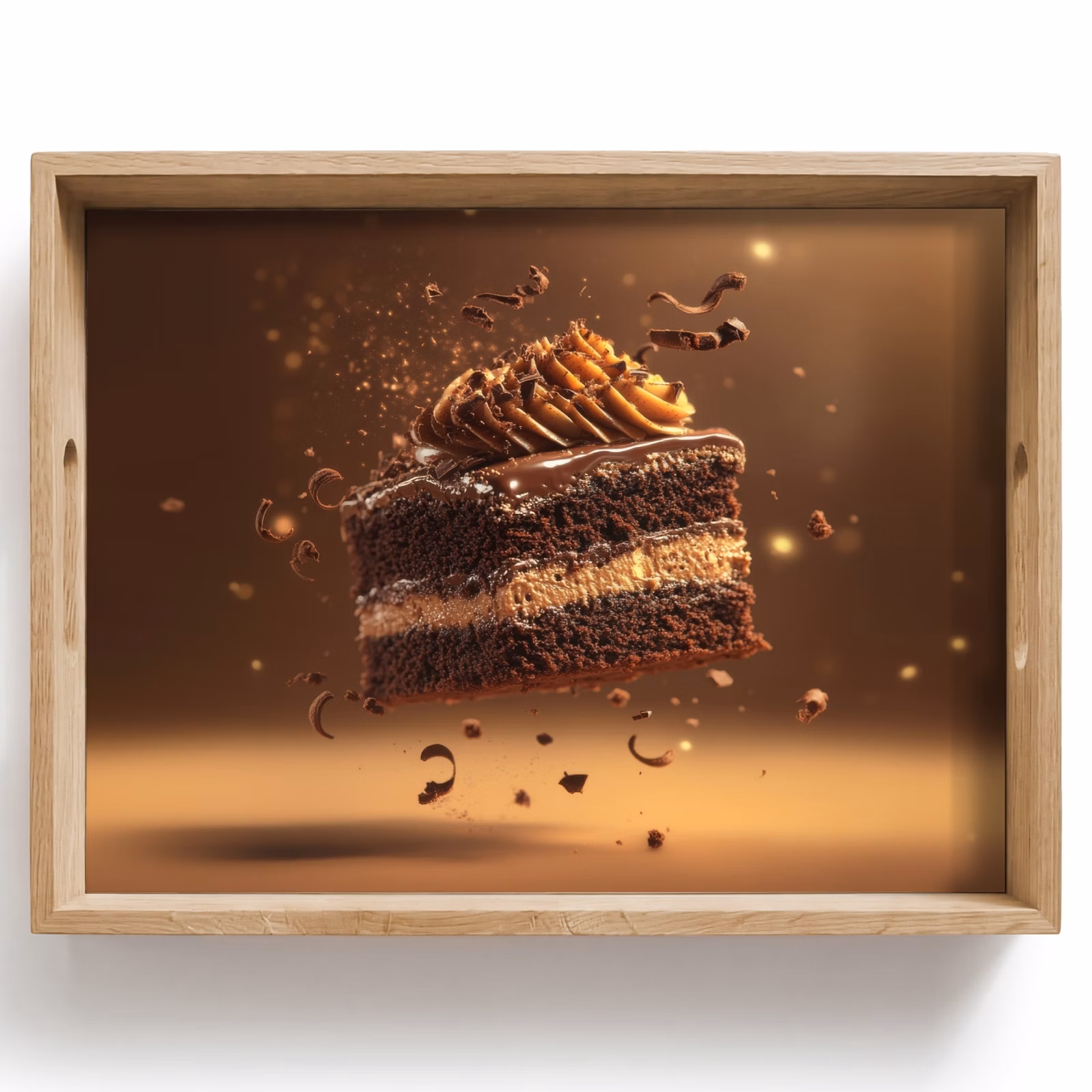 Tablett - Torte - Schokolade - Essen - Brownie — 1