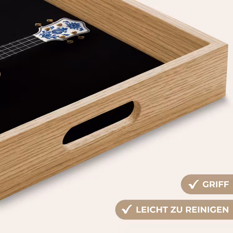 Tablett - Ukulele - Delft - Blau - Musik — 8