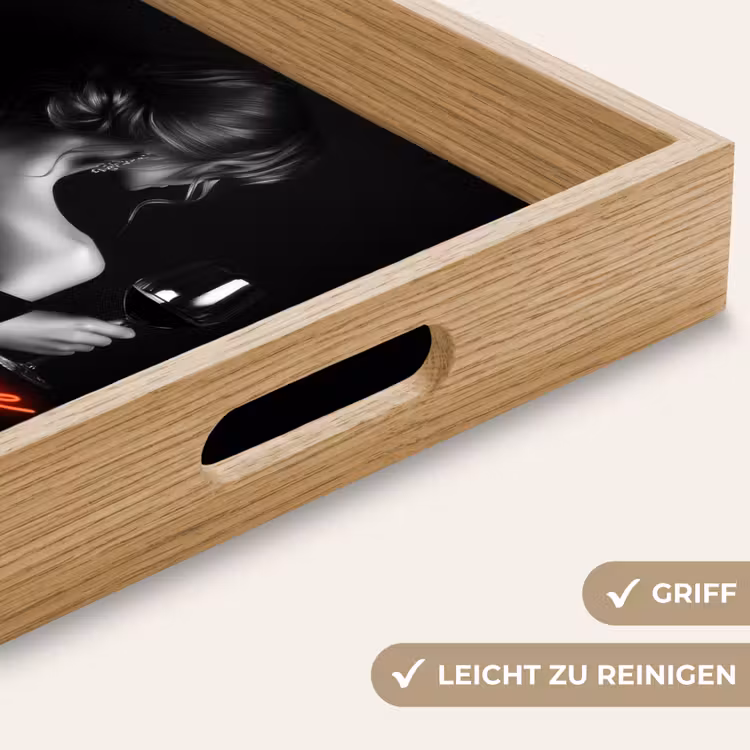 Tablett - Wein - Frau - Neon - Zitat — 8