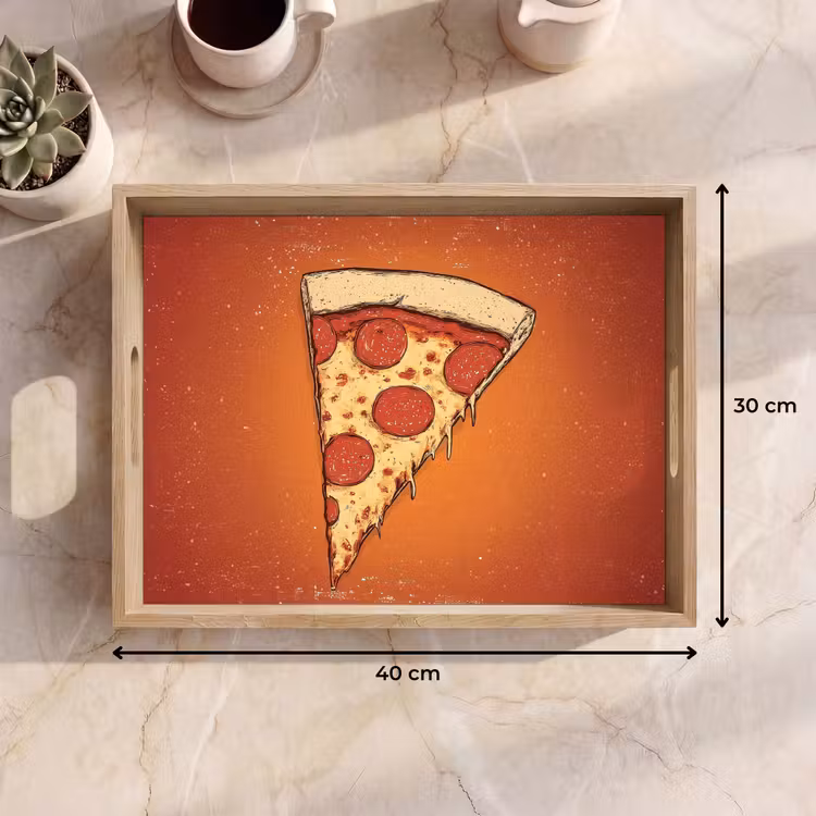 Tablett - Pizza - Käse - Rot - Peperoni — 7