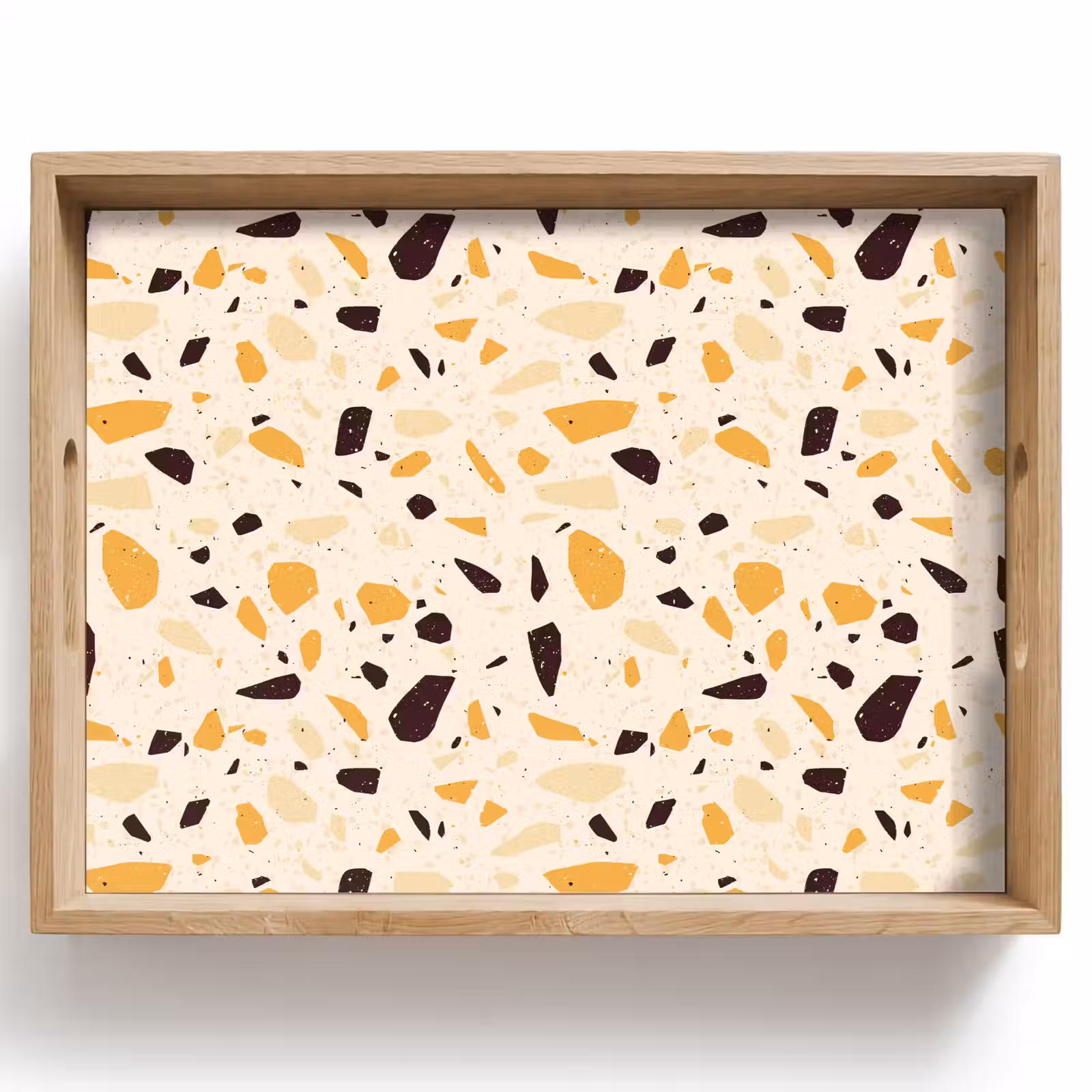 Tablett - Terrazzo - Muster - Gelb - — 1