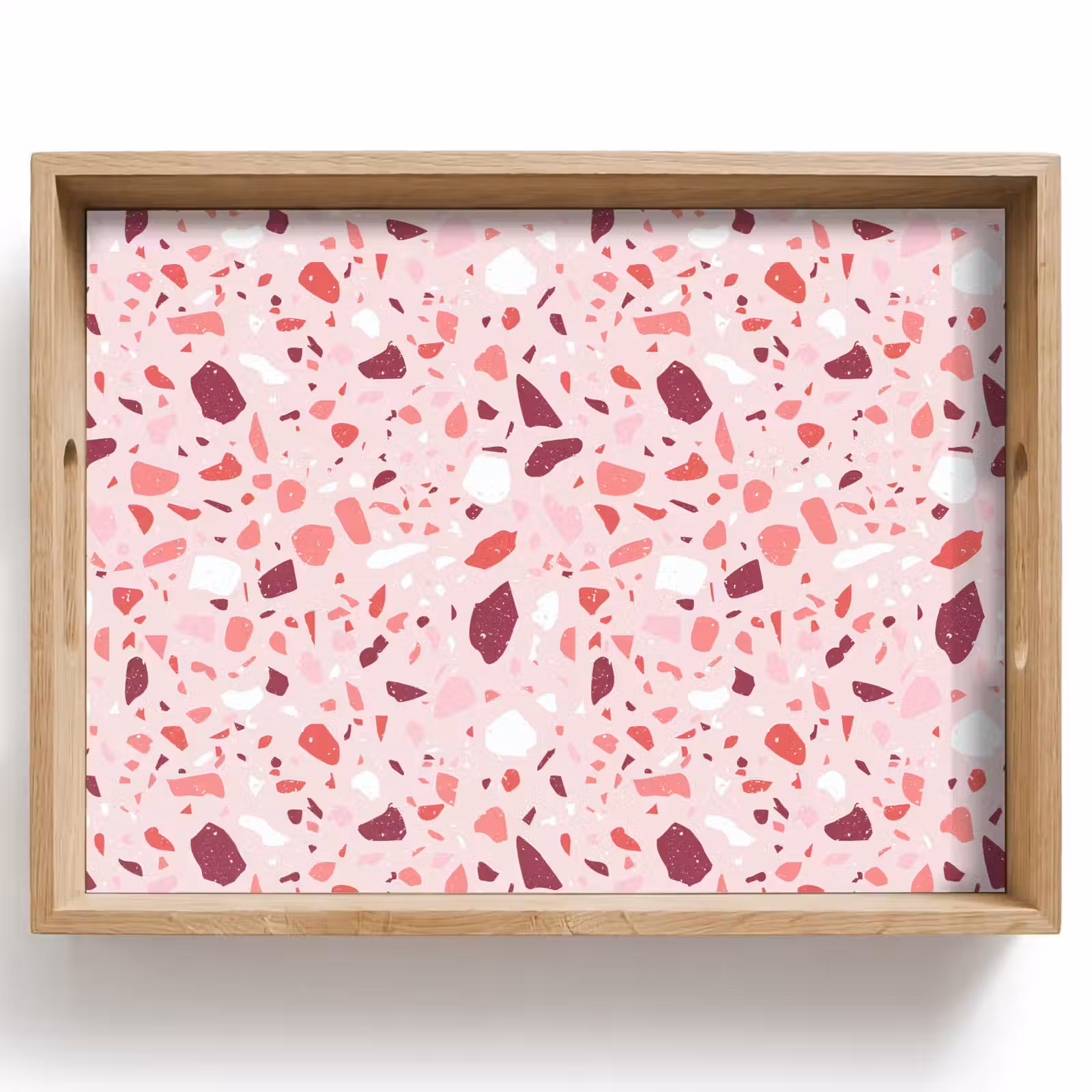 Tablett - Terrazzo - Muster - Rosa — 1