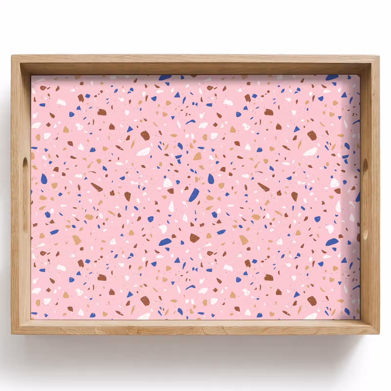 Tablett - Terrazzo - Muster - Bunt - Rosa — 1