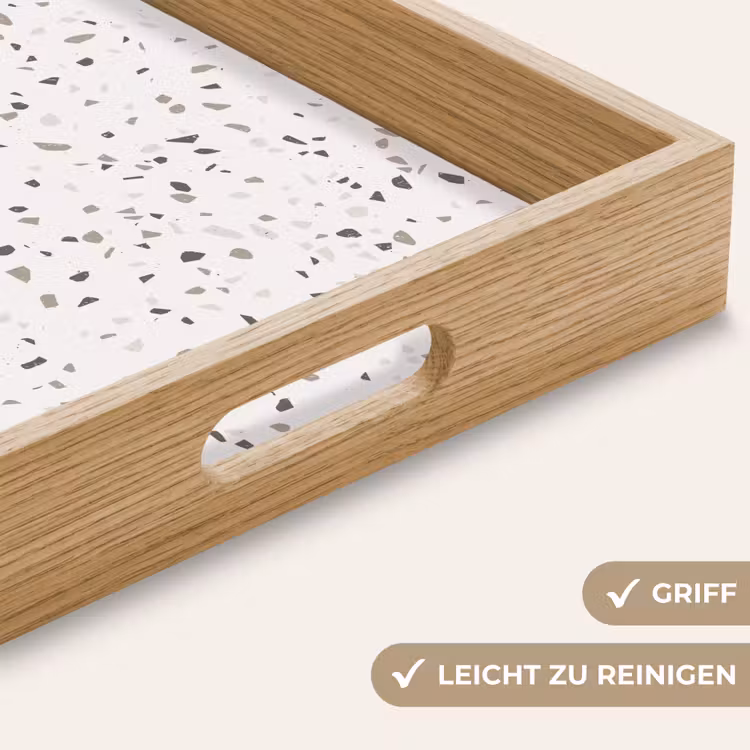 Tablett - Terrazzo - Muster - Creme — 8