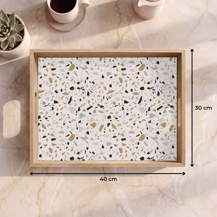 Tablett - Terrazzo - Muster - Stahl — 7