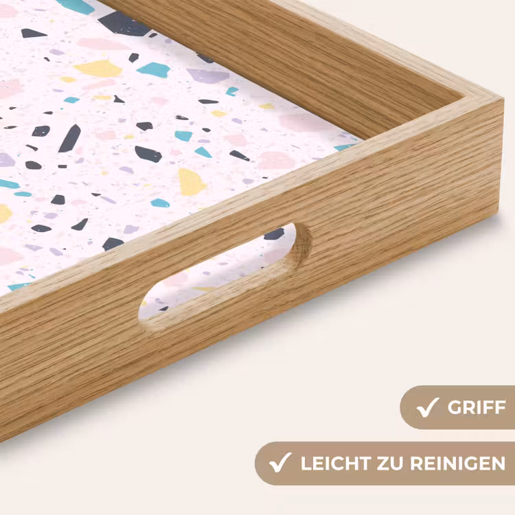 Tablett - Terrazzo - Muster - Weich - Bonbon — 8