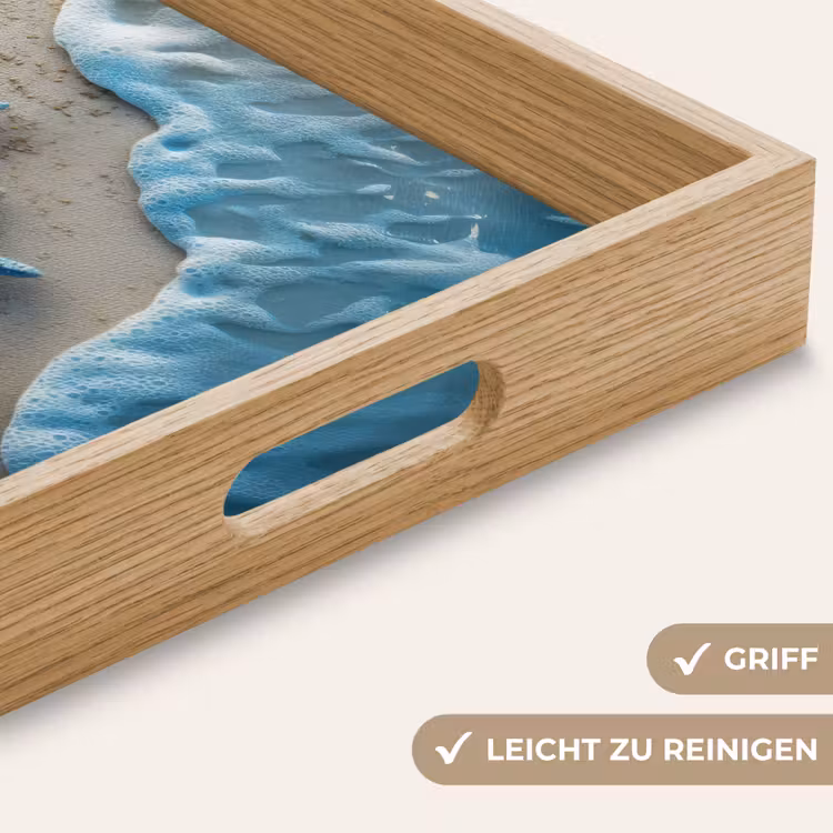 Tablett - Seestern - Sand - Meer - Blau — 8