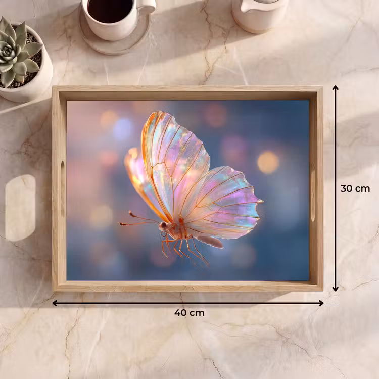 Tablett - Schmetterling - Flügel - Pastell - Schimmer — 7