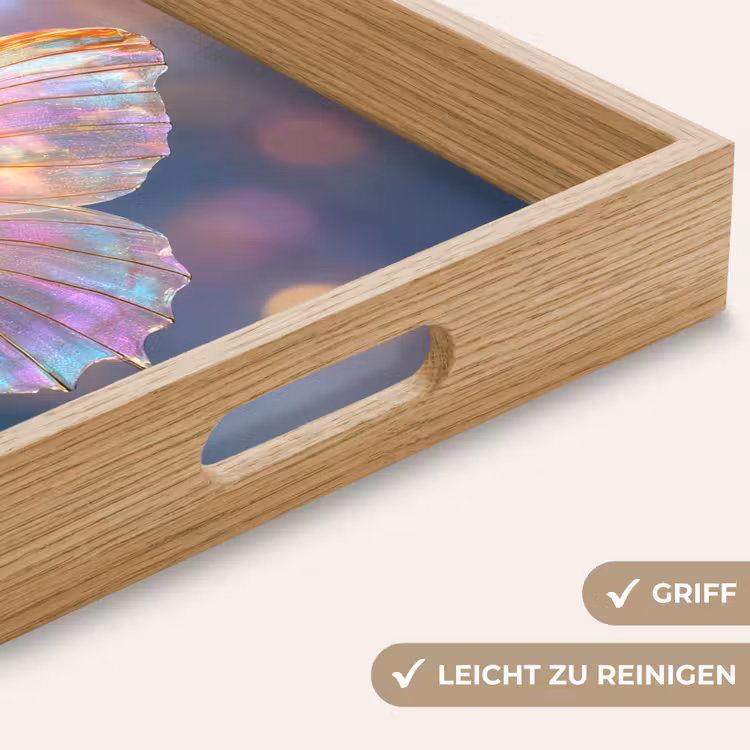 Tablett - Schmetterling - Flügel - Pastell - Schimmer — 8