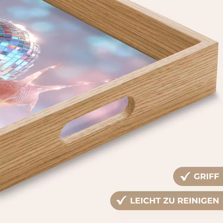 Tablett - Schnecke - Disco - Mosaik - Blau — 8