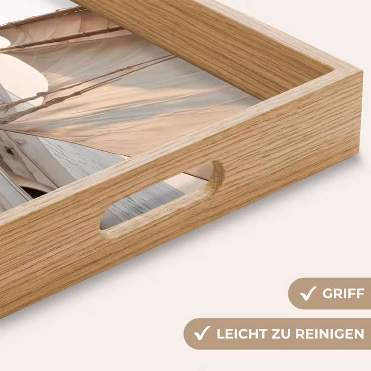 Tablett - Segelboot - Meer - Beige - Sonne — 8