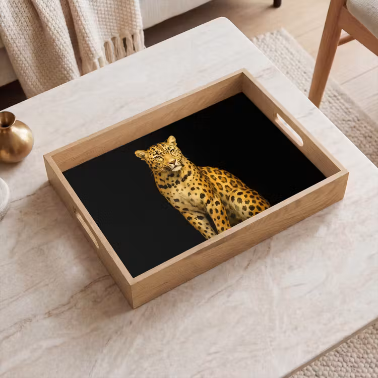 Tablett - Panther - Realistisch - Braun — 2