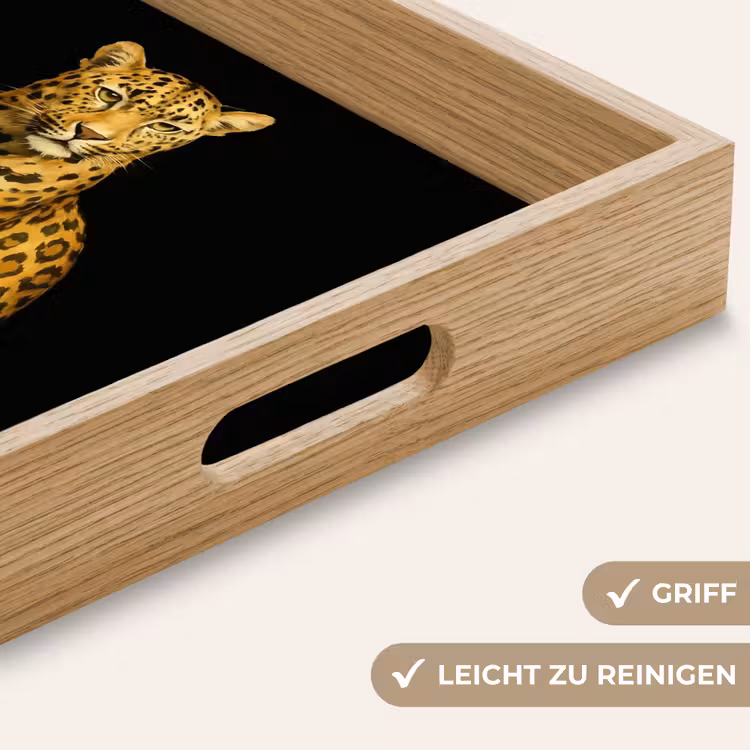 Tablett - Panther - Realistisch - Braun — 8