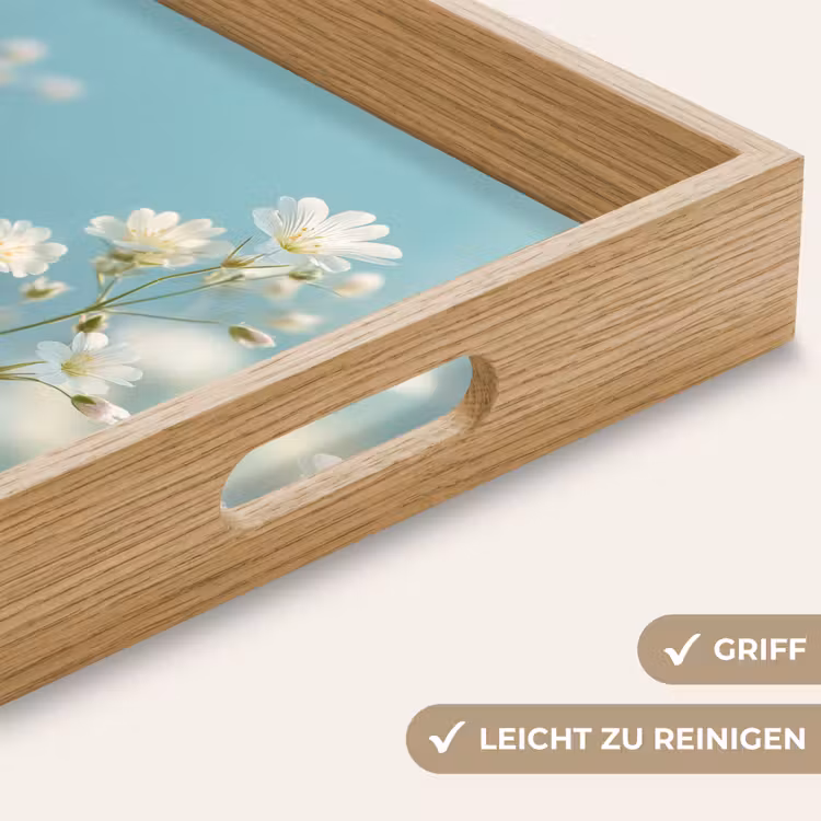 Tablett - Stängel - Blumen - Luft - Weiß — 8
