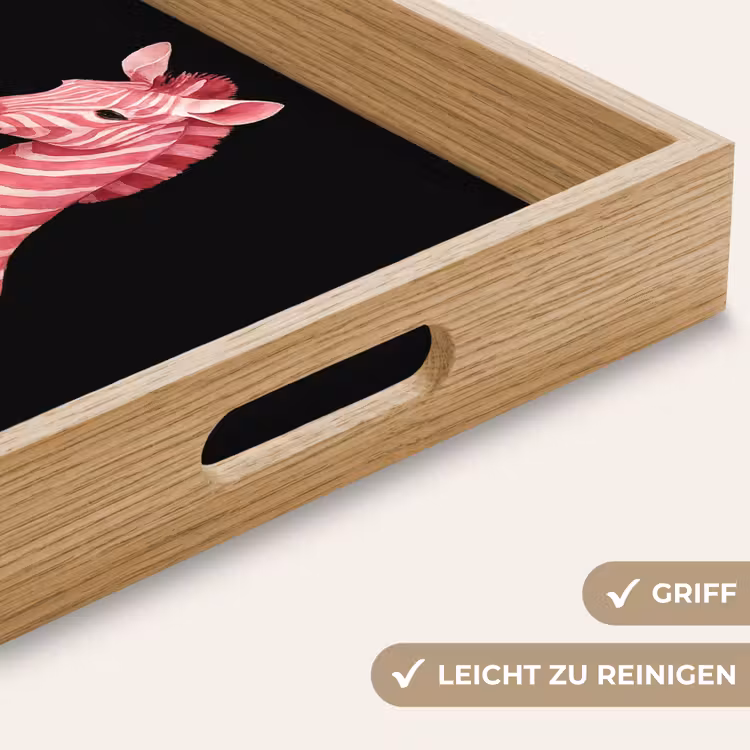 Tablett - Zebra - Rosa - Gestreift — 8