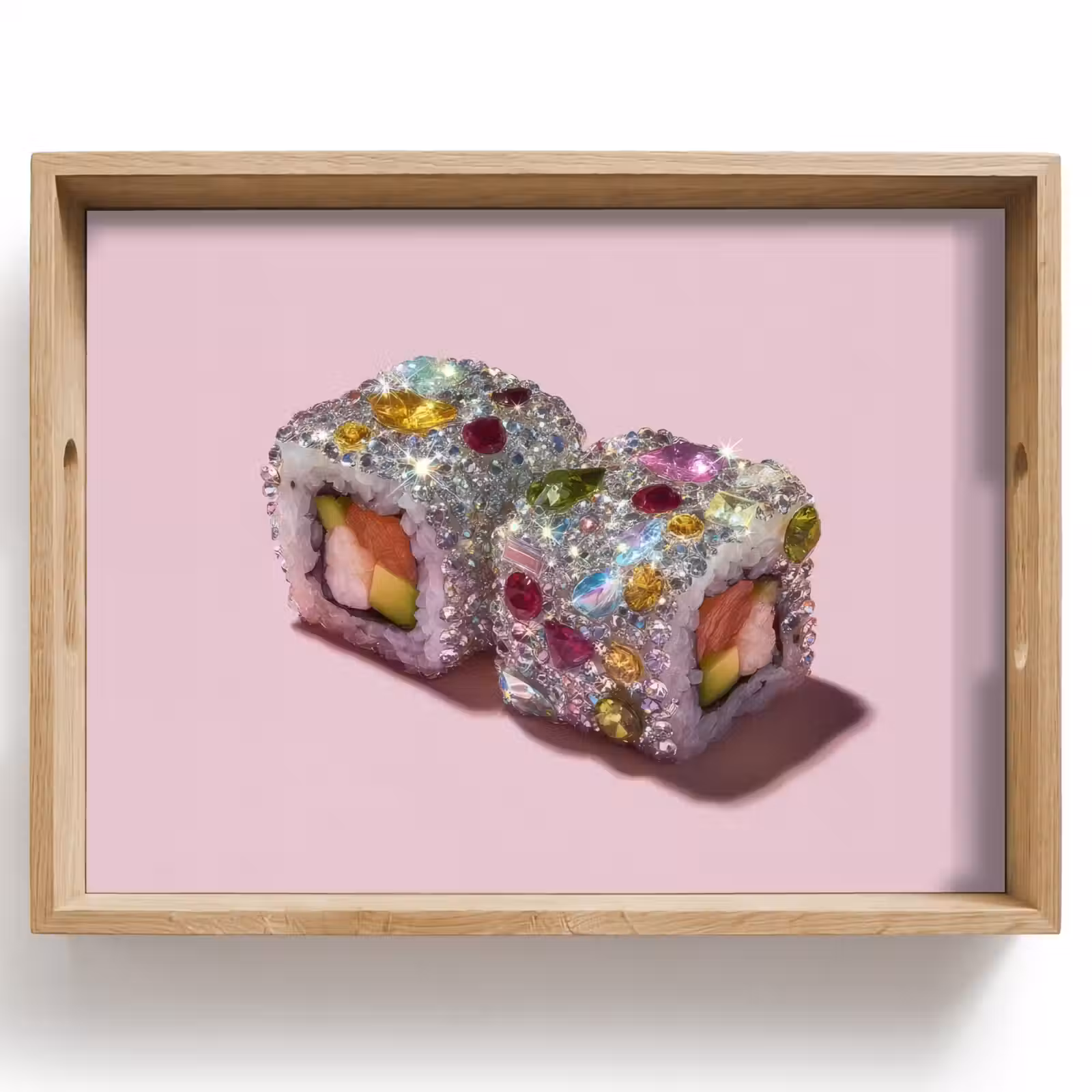 Tablett - Sushi - Röllchen - Steine - Bunt — 1