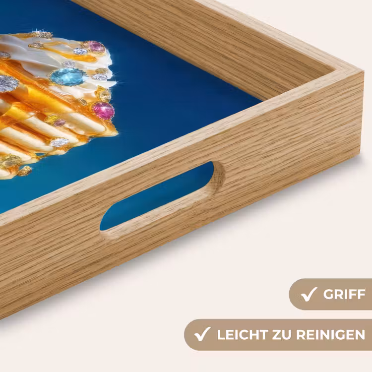 Tablett - Pfannkuchen - Kieselsteine - Glitzer - Schlagsahne — 8