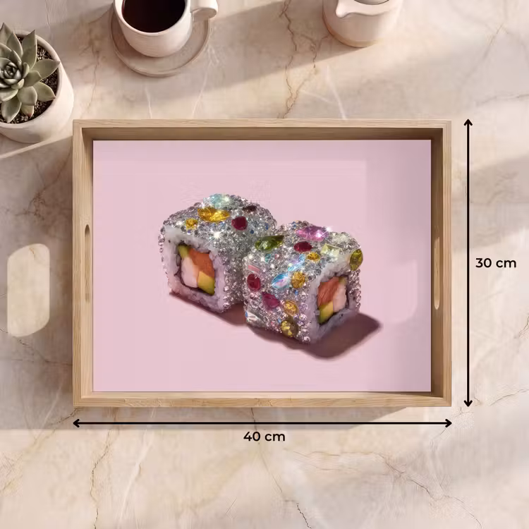 Tablett - Sushi - Röllchen - Steine - Bunt — 7