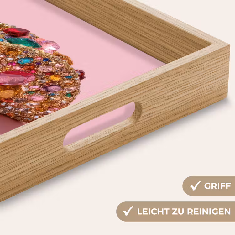 Tablett - Taco - Bunt - Edelsteine - Gold — 8
