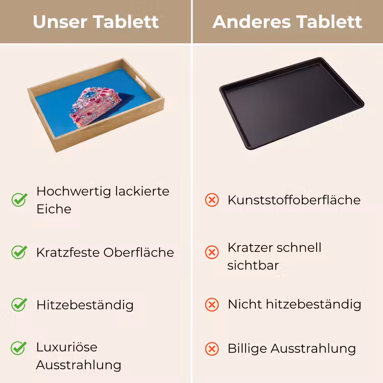 Tablett - Torte - Edelsteine - Glitzer - Rosa — 9