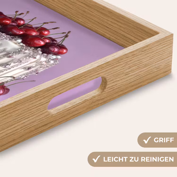 Tablett - Torte - Kirsche - Schmuck - Rot — 8