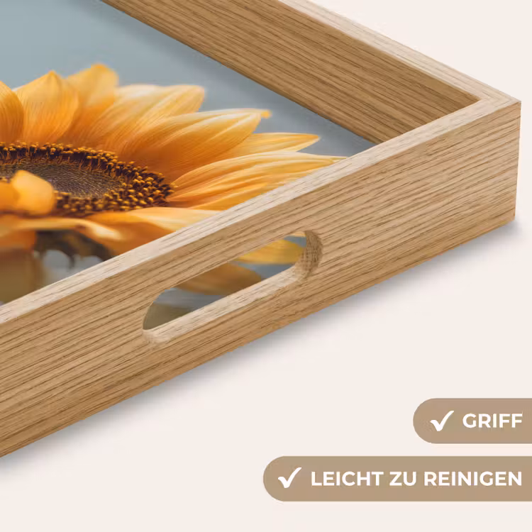 Tablett - Sonnenblumen - Gelb - Unscharf — 8