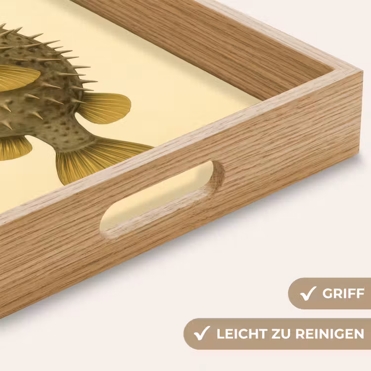Tablett - Stacheln - Fisch - Aufgeblasen - Braun — 8